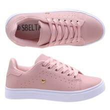 Women's Sneakers Casual Flatform Olimpak Comfortable Lightweight New 2066 - 乾枯玫瑰色 - 查看 3