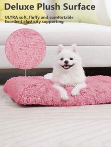 DODOPET Sang trọng Màu hồng Giường cho chó , Có thể giặt được & Không trượt , Thích hợp Đối với Nhỏ bé , Trung bình Và Lớn Chó Và Mèo , Thú cưng Cái đệm Đối với Đang ngủ Và - Hồng - Xem 4