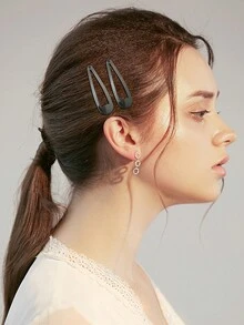 10 cái Đen BB Kẹp & Đen Kẹp Tóc , Phụ kiện tóc Đối với Người lớn Và Trẻ em - màu đen - Xem 1