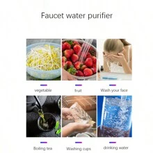 Faucet Tap Water Purifier, Easy-to-install Kitchen Bathroom Sink Faucet Water Filter, Home Direct Drinking Purifier For Safe And Clean Water, For Your Family's Health - Transparent - View 4