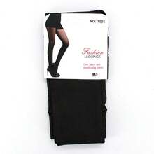 Paquete De 3 Medias Térmicas Afelpadas Efecto Piel Mallas De Mujer - Negro - Ver 7