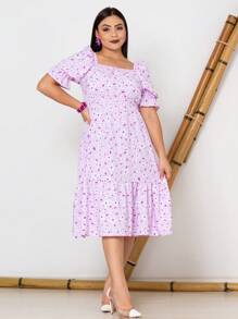 Women Dresses - Lilac Purple - View 4