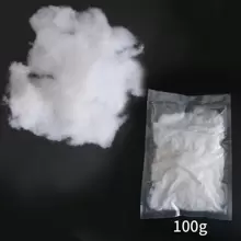 100克DIY填充材料，高彈沙發枕頭填充，填充毛絨玩具，手工製作枕頭填充，豆袋填充物 - 白色 - 查看 2