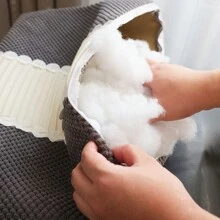 100克DIY填充材料，高彈沙發枕頭填充，填充毛絨玩具，手工製作枕頭填充，豆袋填充物 - 白色 - 查看 4