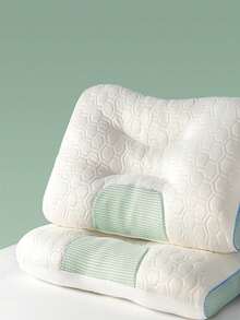 New Spa Massage Function Pillow Pillow Core 1pc - white+green - View 4