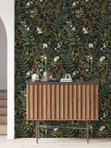 Fern Green Plant Wallpaper, Peel And Stick Waterproof Renovation Wallpaper, Removable Beautiful Wall Sticker, Home Room Decoration, Wall Art, Wall Decor, 17.7in*6.5/9.8ftpeel And Stick Wallpaper, Renovation Stickers Peel Wall Panels, Wall Paper, Wallpapers, Spring Decoration Items Refresh Your Home, Rama Decoration Stickers Gifts Birthday Graduation - Black - View 6