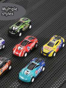 2 件/10 件/20 件迷你合金铁质回力车，涂鸦金属回力赛车儿童模型玩具车圣诞节、万圣节、（款式）、玩具车展示、赛车玩具圣诞节、迷你汽车玩具、返校 - 彩色 - 查看 5