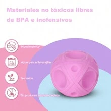 WELDMON Set de Pelotas Sensoriales Texturizadas, 6 Pelota Blanda de Silicona, Bolas de Masaje Suaves para Apretar - Color Oscuro - Ver 5