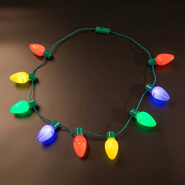 1 Piece Coin Cell Battery Powered LED Christmas Light Bulb Necklace Party Favours SHEIN USA