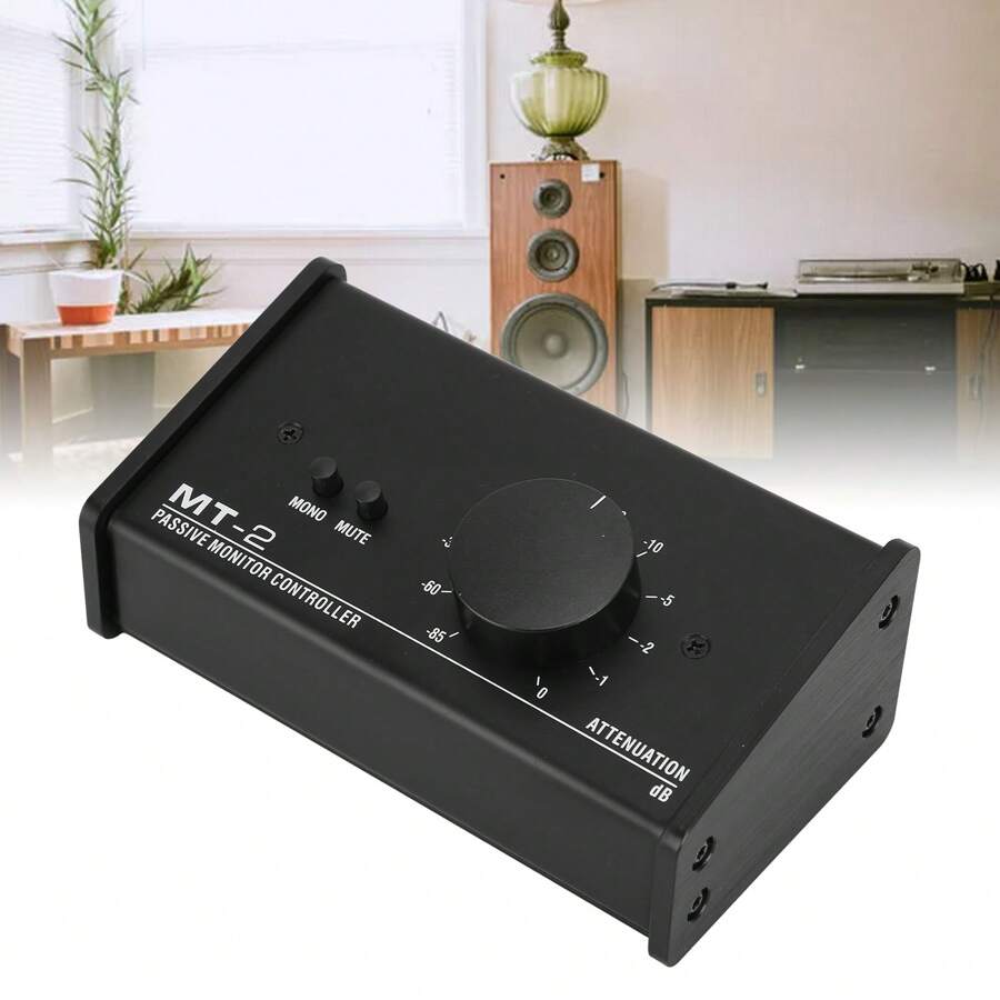 Passive Monitor Controller XLR And 3.5mm Interface Large Volume Knob