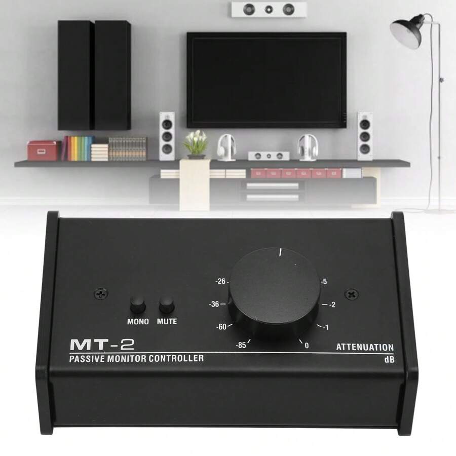 Passive Monitor Controller XLR And 3.5mm Interface Large Volume Knob