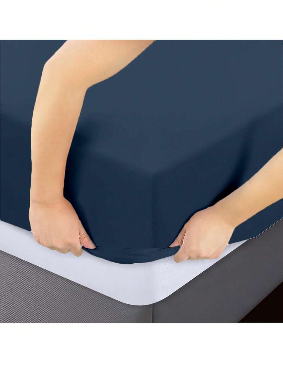 Koala Store Fitted Sheets - Màu xanh hải quân - Xem 1