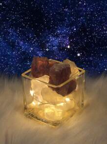 Square Cup Black Crystal Aroma Stone - Square cup black crystal aromatherapy stone - View 1