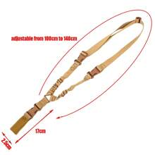 1pc Universal Nylon Shoulder Strap With Quick Release Buckle, Removable Adjustment Belt, Single Or Dual Point Sling For Outdoor Multi-Functional Equipment