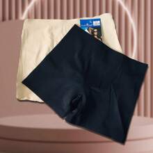 Calzone tipo short licra para Mujer, Calzoncillo Reductor de Cintura, Vientre Plano, y Moldeador de Glúteos. - Beis - Ver 5