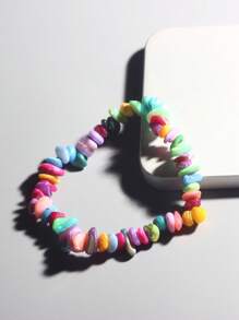 Pulsera Elástica De Piedras Preciosas De Cristal Hecha A Mano, Que Incluye 7 Cuentas De Chakra, Excelente Regalo Para El Día De San Valentín Y Navidad
