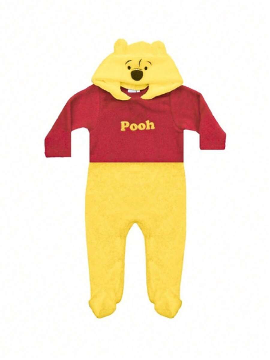 Mameluco Con Gorro Bebe Niño Pooh Disney - Amarillo - Ver 1