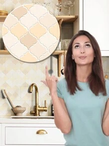 5入組/套自粘式地板貼紙,具有防滑、耐磨、防水、防油等特性,適用於客廳、廚房、浴室、陽台 - 彩色 - 查看 2