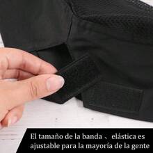 Kitchen Hat, Unisex Elastic Cap, Chef Design - Black - View 4