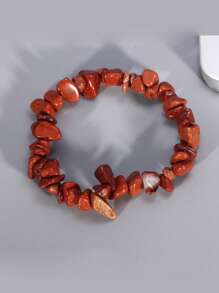 Pulsera Elástica De Piedras Preciosas De Cristal Hecha A Mano, Que Incluye 7 Cuentas De Chakra, Excelente Regalo Para El Día De San Valentín Y Navidad
