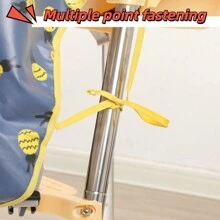 1入組嬰兒餐椅全罩-防水餵食圍兜，中性調可調節，適用於0-36個月的嬰兒，可機洗，柔軟耐用，是節日最佳禮物選擇，新手父母的最佳選擇。