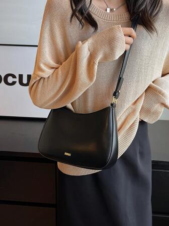 轻便商务休闲女士时尚简约优雅腋下包单肩斜挎包可容纳手机适合少女女士大学生、新人及白领人士非常适合办公室、工作、商务、通勤、大学、户外、旅游、郊游、购物