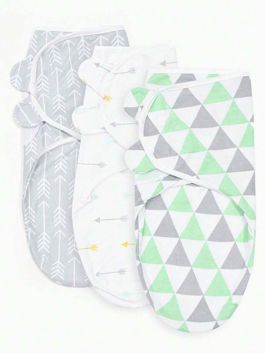 3 Piezas Arrullos Para Recién Nacidos Ajustables, Adecuados Para Uso Diario - Multicolor - Ver 1