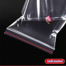 100pcs Transparent Self-adhesive Bag With Thick Seal, Ideal For Necklaces And Rings Storage - transparent - View 2