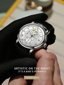 LOUIEJUELEN Hot Model Juelen Navigator Series Multi-functional High-end Men's Watch - Silver - View 3