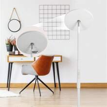 JOOFO Floor Lamp,30W/2400LM Sky LED Modern Torchiere 3 Color Temperatures Super Bright -Tall Standing Pole Light With Remote & Touch Control For Living Room,Bed Room,Office (Pearl White) - 白色 - 查看 5