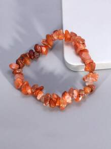Pulsera Elástica De Piedras Preciosas De Cristal Hecha A Mano, Que Incluye 7 Cuentas De Chakra, Excelente Regalo Para El Día De San Valentín Y Navidad