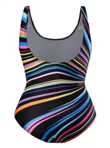 Plus Size Gestreepte Print Eendelig Badpak Zomer