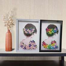 1入創意漂浮式照片塑膠框,極簡主義黃色長方形物品展示框,適用於桌面 - 黃色 - 查看 4