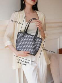 Exquisite,Elegant Classic Style Large Capacity Tote Shoulder Bag Handbag Women's Casual Bucket Bag Best Personalized Gifts For Women, Mom & Girlfriends - Multicolor - View 3