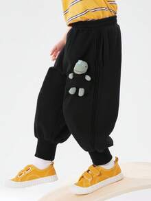 Balabala Quần dài thường ngày cho bé trai - màu đen - Xem 3