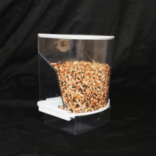 Bird Feeder, Antumatic Parrot Feeder, Transparent Parrot Food Container, Bird Feeding Box For Birdcage - Clear - View 3