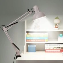 ANTSAY LED Desk Lamp, Metal Desk Lamp With Clamp, Adjustable Folding Study Table Lamp For Home, Office, Work, Study - White/white light - View 1
