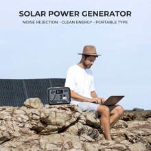 BLUETTI PS54 Power Station, 537Wh Capacity LiFePO4 Solar Generator for Home Backup, Off-Grid Living, Best Camping Power Station - 灰色 - 查看 3