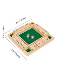Wooden Green Base Flip Card Game - Green - View 6