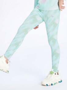 Balabala Tween Girl Leggings - Mint Green - View 3
