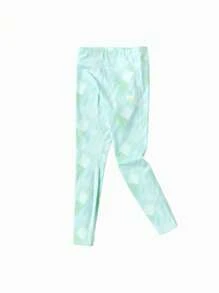 Balabala Tween Girl Leggings - Mint Green - View 4