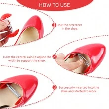 2入組調節式鞋擴張器鞋撐,男女加大號碼鞋型整形器,擴大鞋楦