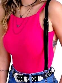 Women Bodysuits - 黑色 - 查看 3