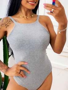 Women Bodysuits - 黑色 - 查看 7
