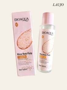 Toner o tónico facial de arroz bioaqua aclara y cierra los poros de la piel - Blanco - Ver 4