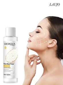 Toner o tónico facial de arroz bioaqua aclara y cierra los poros de la piel - Blanco - Ver 2