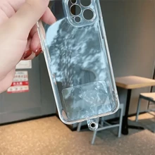 5入組透明卡貼-適用於手機殼、紐繩、手鐲等-反丟失、防滑落後夾! - 無色 - 查看 5