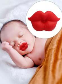 LIP-SHAPED BABY PACIFIER - Red - View 1