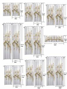 1 Miếng In Cửa sổ Rèm Với 3D Mô hình hoa - Nhiều màu - Xem 5