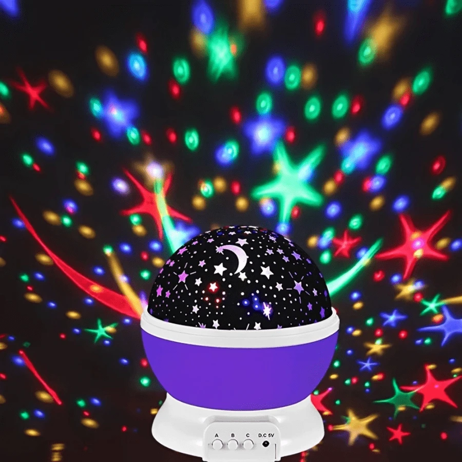 ZZPQVT Christmas Decor 1pc Colorful Starry Night Light With Dreamy Projection For Bedroom - Create Romantic And Comfortable Atmosphere, Star Projector, Galaxy Light Projector, Constellation Projector